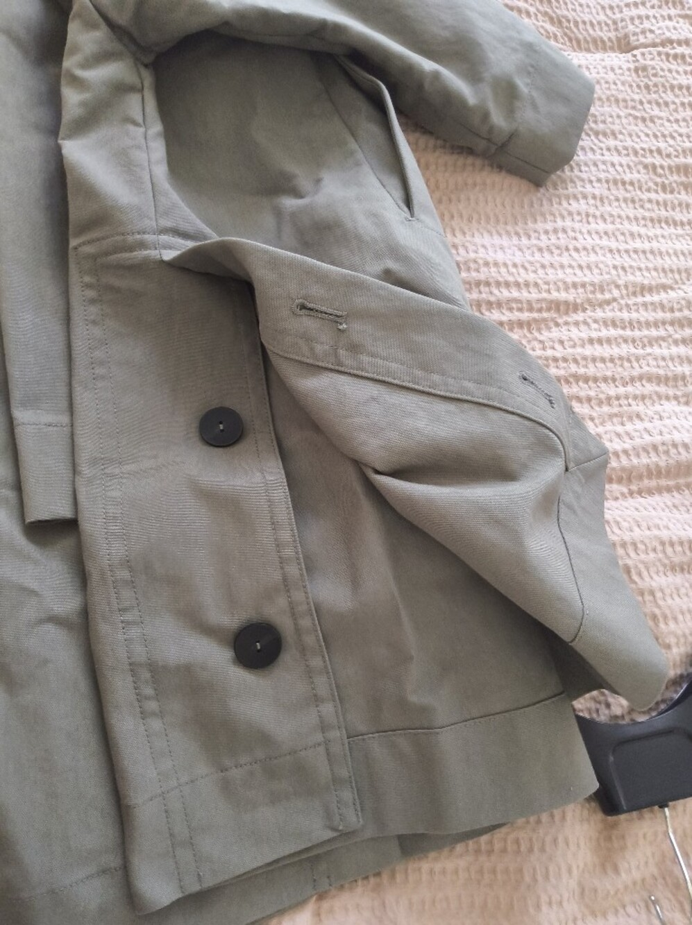 ZARA ZW COLLECTION OVERSIZE TRENCH SIZE M - Picture 3 of 15